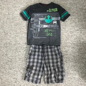 Glow in the dark Star Wars t-shirt & cargo shorts